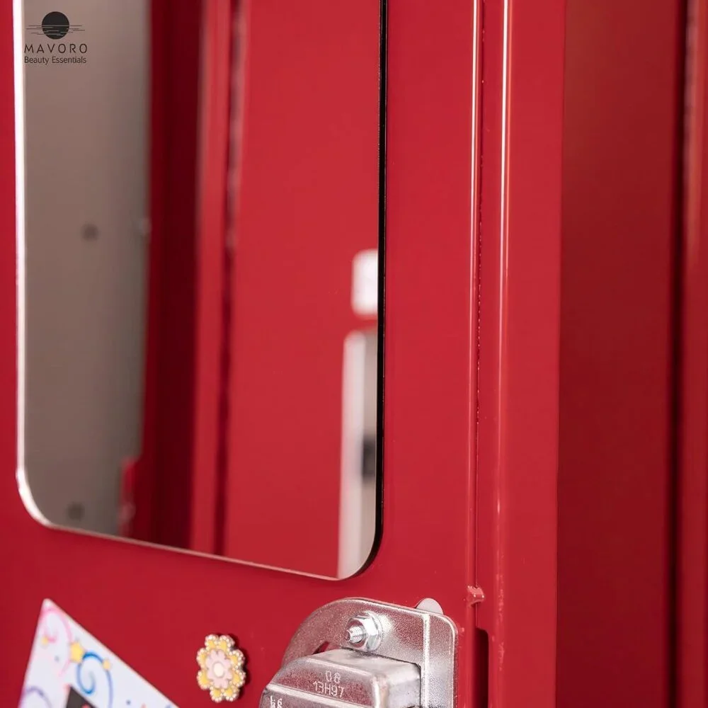 Magnetic Locker Mirror | 7x9in Acrylic - Unbreakable | Sleek Frameless | Glassle